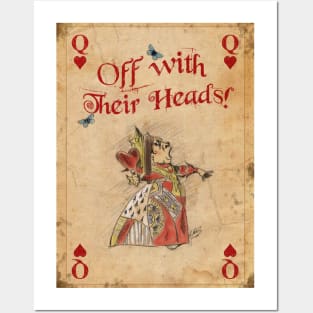 The Queen of Hearts Alice in Wonderland Posters and Art